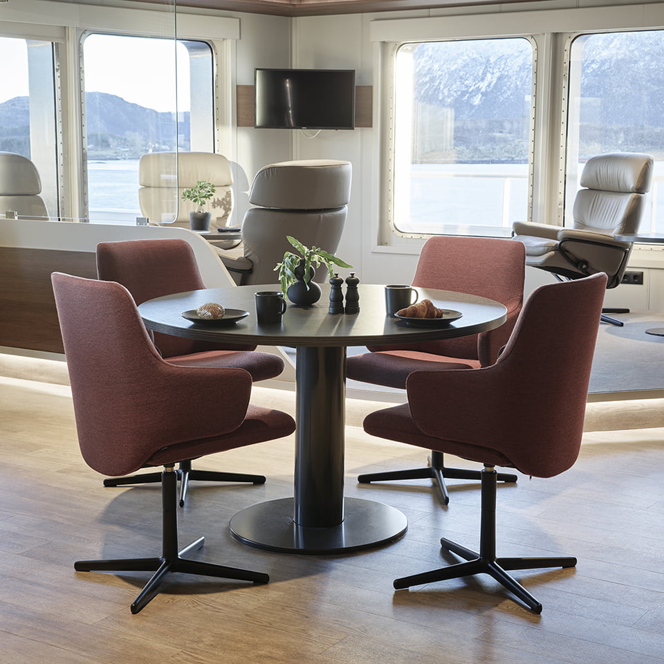 Stressless® spisestoler om bord i Sunny Lady
