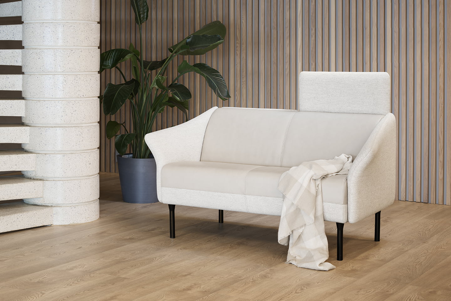 Ekornes Frende module sofa in light colours