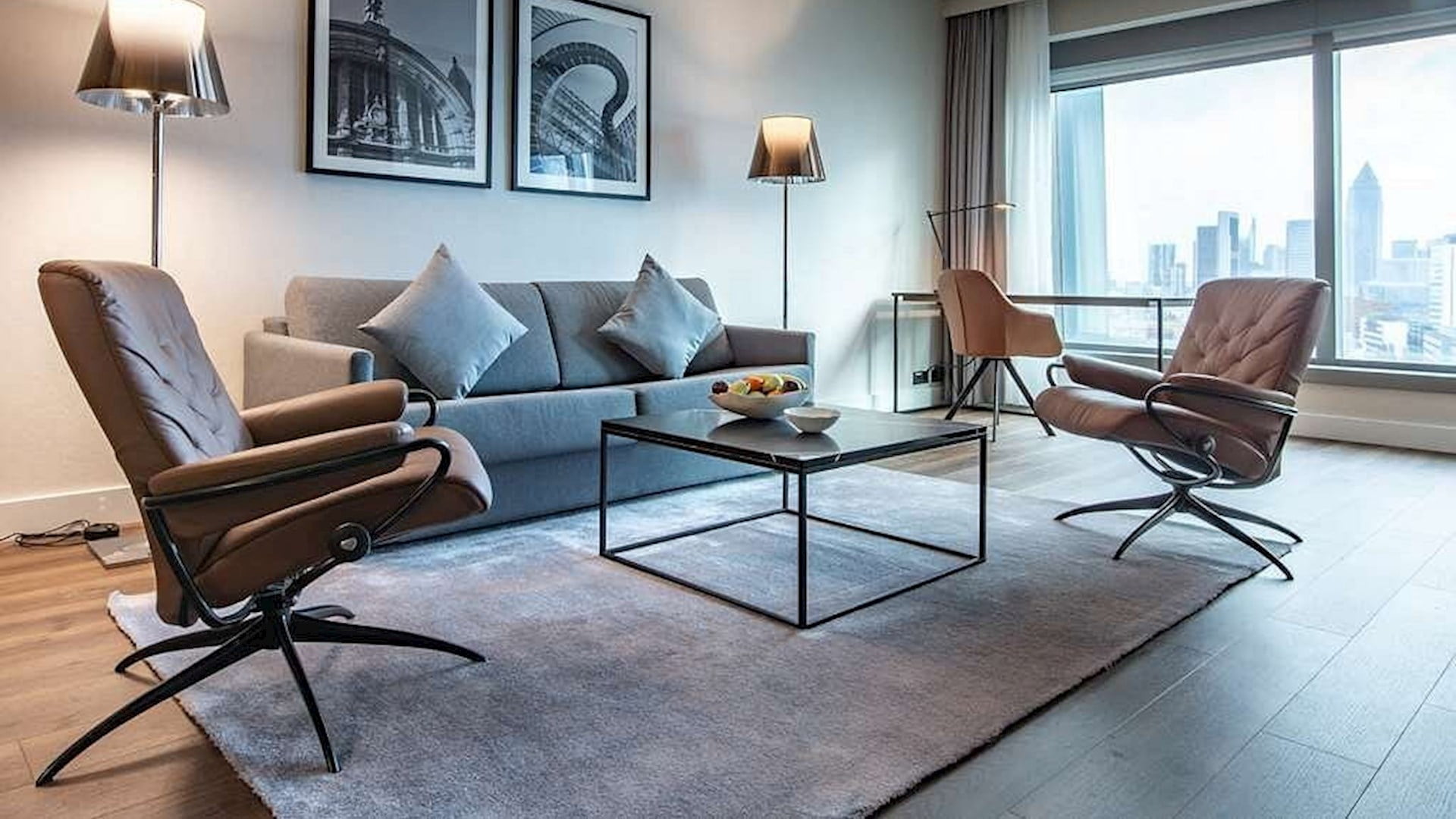 Radisson presidential suite with Stressless chairs