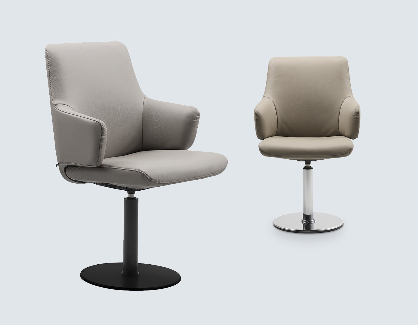 Two Stressles® chairs with D451 base